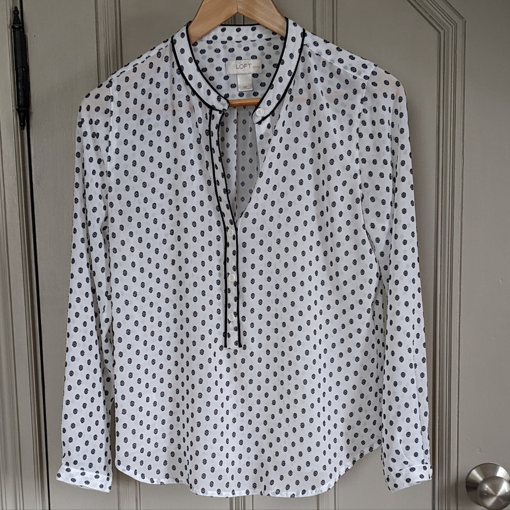 Black & White Blouse